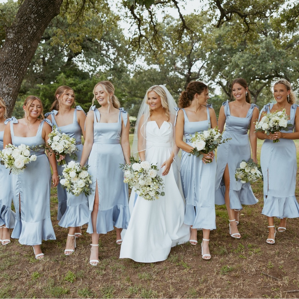 Blue Bridesmaid Dress